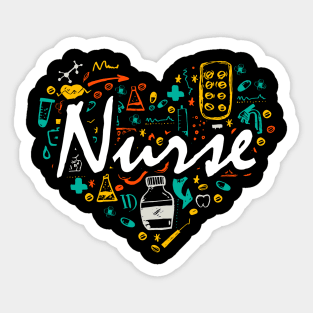 Love Being a Nurse Sticker